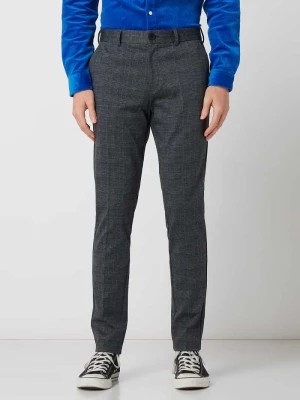 Zdjęcie produktu Spodnie o kroju slim fit z dżerseju ze wzorem w kratę glencheck model ‘Marco’ jack & jones