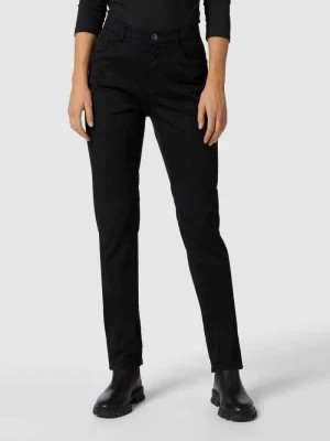 Zdjęcie produktu Spodnie o kroju slim fit z obszyciem ozdobnymi kamieniami model 'Mary' BRAX