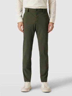 Zdjęcie produktu Spodnie o kroju slim fit z wpuszczanymi kieszeniami Alberto