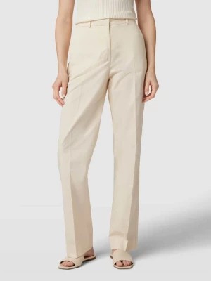 Zdjęcie produktu Spodnie o kroju slim fit z zakładkami w pasie i wyhaftowanym logo Calvin Klein Womenswear