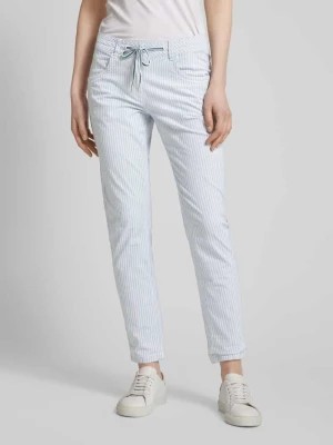 Zdjęcie produktu Spodnie o kroju slim fit ze wzorem w paski Tom Tailor
