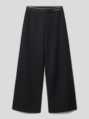 Zdjęcie produktu Spodnie o luźnym kroju z mieszanki wiskozy z elastycznym pasem Calvin Klein Jeans
