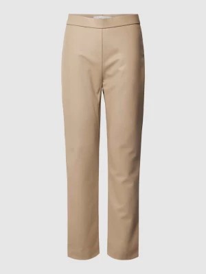 Zdjęcie produktu Spodnie o skróconym kroju z imitacji skóry z elastycznym pasem RAFFAELLO ROSSI