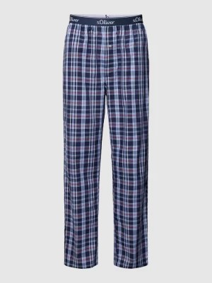 Zdjęcie produktu Spodnie od piżamy z elastycznym paskiem z logo s.Oliver RED LABEL