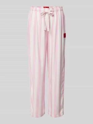 Zdjęcie produktu Spodnie od piżamy z wiskozy ze wzorem w paski HUGO