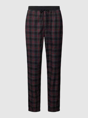 Zdjęcie produktu Spodnie od piżamy ze wzorem w szkocką kratę i elastycznym pasem Boss