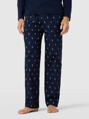 Zdjęcie produktu Spodnie od piżamy ze wzorem z logo na całej powierzchni model ‘WOVEN’ Polo Ralph Lauren Underwear