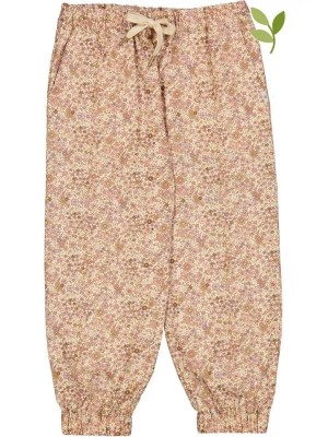 Zdjęcie produktu Wheat Spodnie "Shilla" w kolorze beżowo-jasnoróżowym rozmiar: 104