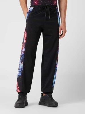 Zdjęcie produktu Spodnie treningowe ze wstawkami w kontrastowym kolorze Versace Jeans Couture