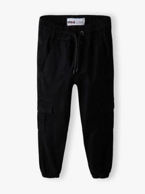 Zdjęcie produktu Spodnie typu bojówki dla chłopca czarne Minoti
