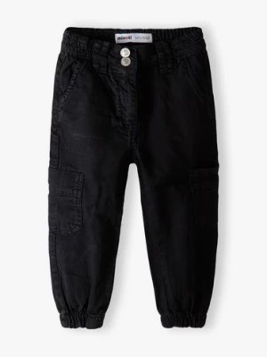 Zdjęcie produktu Spodnie typu bojówki dla niemowlaka czarne Minoti