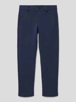 Zdjęcie produktu Spodnie w jednolitym kolorze z wpuszczanymi kieszeniami s.Oliver RED LABEL