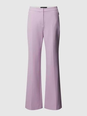 Zdjęcie produktu Spodnie w stylu Marleny Dietrich z dodatkiem wiskozy i kieszeniami zapinanymi na zamek błyskawiczny Marc Cain