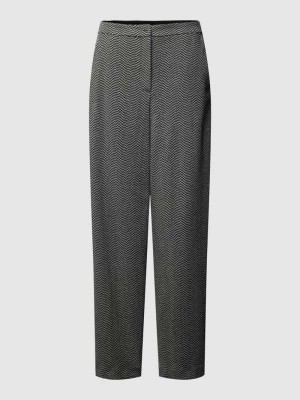 Zdjęcie produktu Spodnie w stylu Marleny Dietrich z dodatkiem wiskozy i wzorem na całej powierzchni Emporio Armani