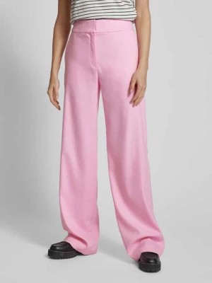 Zdjęcie produktu Spodnie w stylu Marleny Dietrich z wpuszczanymi kieszeniami model ‘Hauba’ HUGO