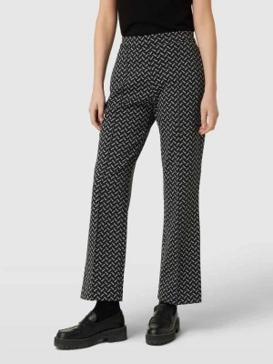 Zdjęcie produktu Spodnie w stylu Marleny Dietrich ze wzorem na całej powierzchni Christian Berg Woman