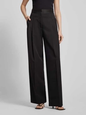 Zdjęcie produktu Spodnie z fakturowanym wzorem model ‘maschile’ PATRIZIA PEPE