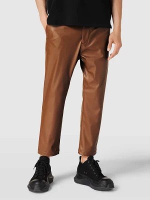 Zdjęcie produktu Spodnie z imitacji skóry z elastycznym pasem model ‘MARO' drykorn