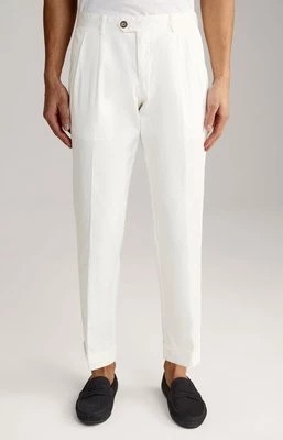 Zdjęcie produktu Spodnie z zakładkami Randar w kolorze kremowym Joop