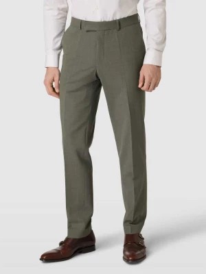 Zdjęcie produktu Spodnie z zakładkami w pasie o kroju regular fit z dodatkiem wełny model ‘Sendrik’ carl gross