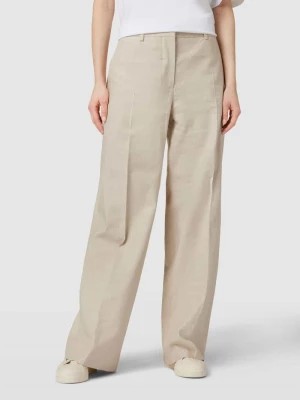 Zdjęcie produktu Spodnie z zakładkami w pasie, szerokimi nogawkami i wpuszczanymi kieszeniami w stylu francuskim Calvin Klein Womenswear
