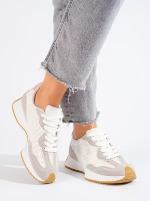Zdjęcie produktu Sportowe buty damskie biało szare Shelvt