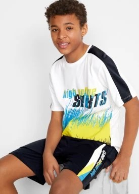 Zdjęcie produktu Sportowy shirt chłopięcy + spodnie (2 części) bonprix