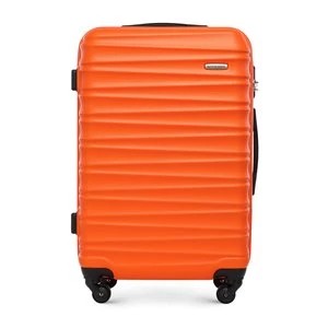 Zdjęcie produktu Średnia walizka z ABS-u z żebrowaniem pomarańczowa Wittchen