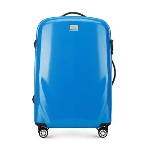 Zdjęcie produktu Średnia walizka z polikarbonu jednokolorowa niebieska Wittchen