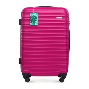 Zdjęcie produktu Średnia walizka z zawieszką różowa Wittchen
