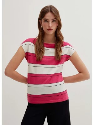 Zdjęcie produktu STEFANEL Koszulka w kolorze różowo-kremowym rozmiar: S