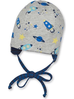 Zdjęcie produktu Sterntaler Dwustronna czapka w kolorze szaro-niebieskim rozmiar: 35 cm
