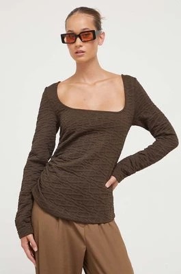Zdjęcie produktu Stine Goya bluzka damska kolor brązowy gładka