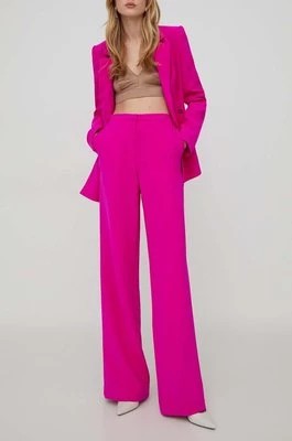 Zdjęcie produktu Stine Goya spodnie damskie kolor różowy szerokie high waist SG5694