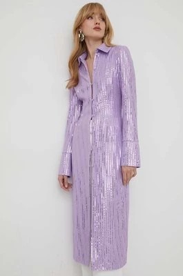 Zdjęcie produktu Stine Goya sukienka kolor fioletowy midi dopasowana SG5709