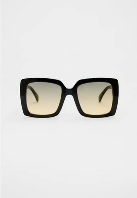 Zdjęcie produktu Stradivarius Kwadratowe okulary przeciwsłoneczne z cieniowanymi szkłami  Czarny