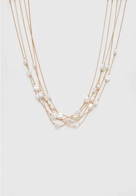 Zdjęcie produktu Stradivarius Naszyjnik z łańcuszków ze sztucznymi perłami  Złoty