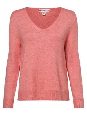 Zdjęcie produktu Street One Sweter damski Kobiety różowy marmurkowy,