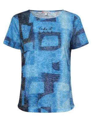 Zdjęcie produktu Street One T-shirt damski Kobiety Dżersej niebieski wzorzysty,