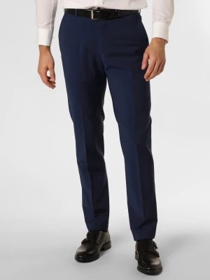 Zdjęcie produktu Strellson Męskie spodnie od garnituru modułowego Mężczyźni Slim Fit niebieski wypukły wzór tkaniny,