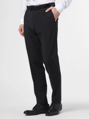 Zdjęcie produktu Strellson Męskie spodnie od garnituru modułowego Mężczyźni Slim Fit wełna ze strzyży czarny jednolity,