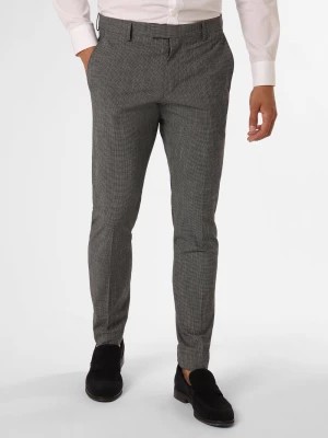 Zdjęcie produktu Strellson Męskie spodnie od garnituru modułowego Mężczyźni Super Slim Fit szary w kratkę,