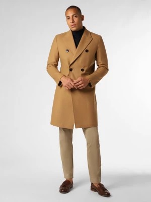 Zdjęcie produktu Strellson Płaszcz z dodatkiem kaszmiru Mężczyźni Wełna beżowy|brązowy jednolity,