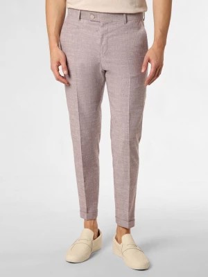 Zdjęcie produktu Strellson Spodnie z zawartością lnu - Luc3 Mężczyźni Comfort Fit Bawełna lila marmurkowy,