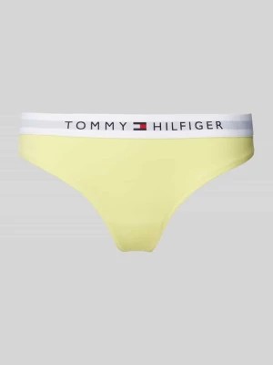 Zdjęcie produktu Stringi z elastycznym pasem i detalem z logo Tommy Hilfiger