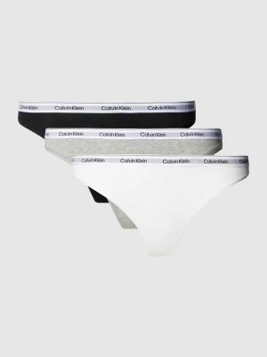 Zdjęcie produktu Stringi z elastycznym pasem w zestawie 3 szt. Calvin Klein Underwear