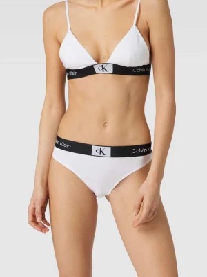 Zdjęcie produktu Stringi z elastycznym paskiem z logo model ‘MODERN THONG’ Calvin Klein Underwear