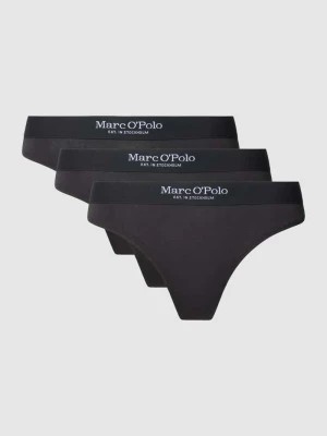 Zdjęcie produktu Stringi z elastycznym paskiem z logo w zestawie 3 szt. Marc O'Polo