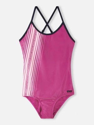 Zdjęcie produktu Reima Strój kąpielowy "Tropiikki" w kolorze różowym rozmiar: 104