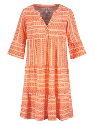 Zdjęcie produktu Sublevel Sukienka w kolorze pomarańczowo-kremowym rozmiar: M